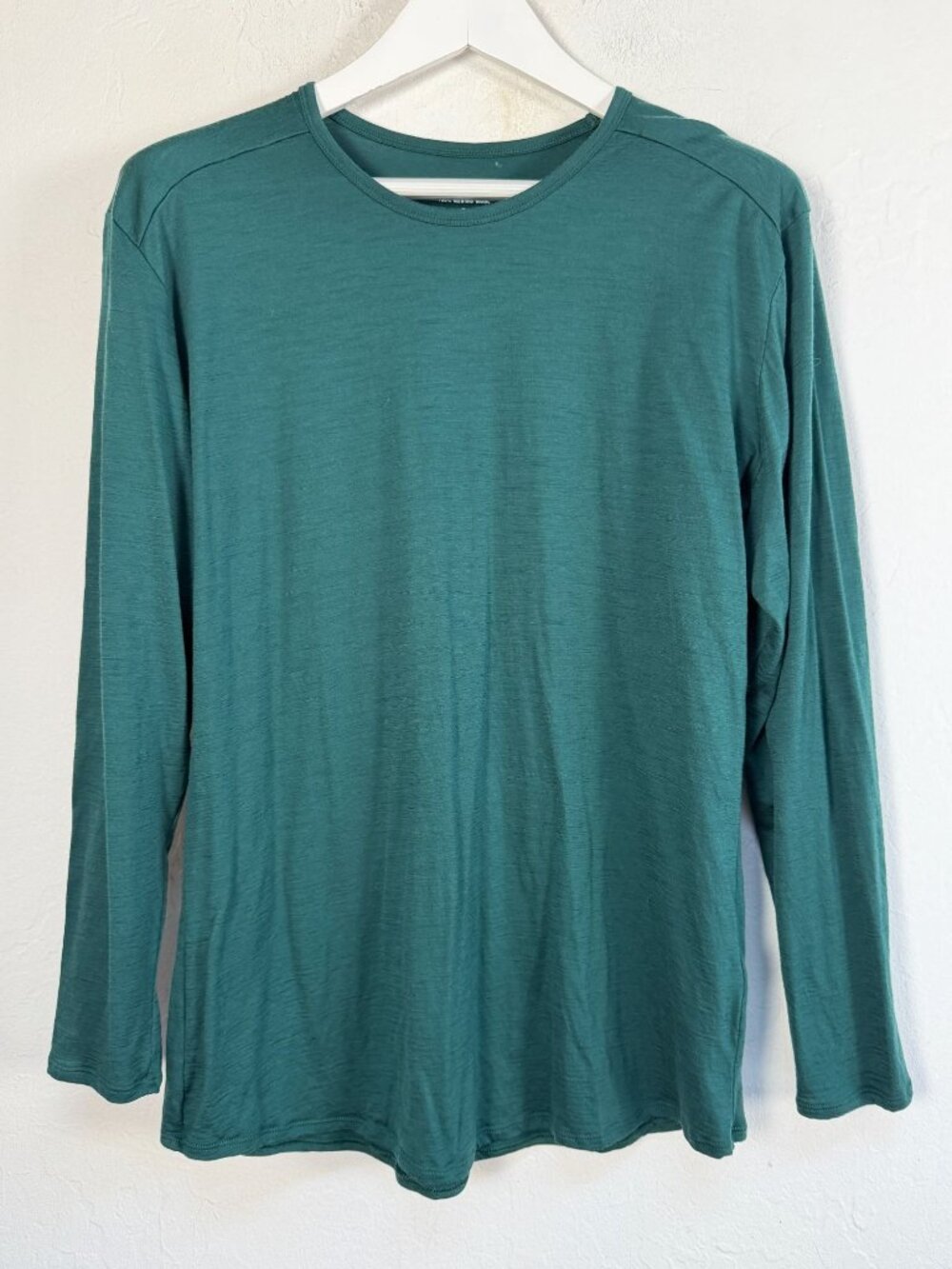 Segments Merino Wool Top Womens Teal Green Long Sleeve Base Layer Shirt XXL